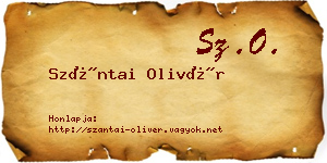 Szántai Olivér névjegykártya